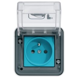 HAGER - Prise witty complète pour voiture électrique 3kW M2 2P+T