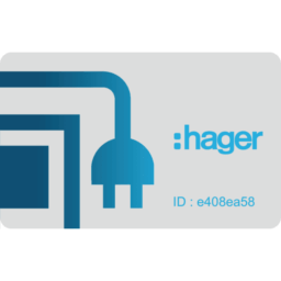 HAGER - Set de 3 badges RFID administrateur - XEVA410