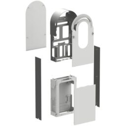 Schneider Automation - EVlink Pro AC Metal kit métallique pour 1 borne sur socle - EVA1RFKS1