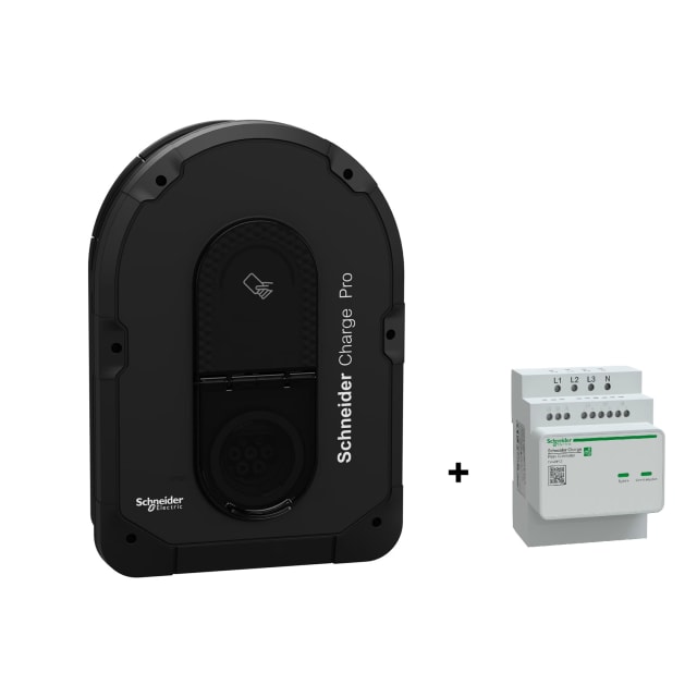 Schneider Residential - Kit résidentiel avec borne de recharge EVB4S22N40G & Peak controller EVA2HPC3 - KITEVB4DO