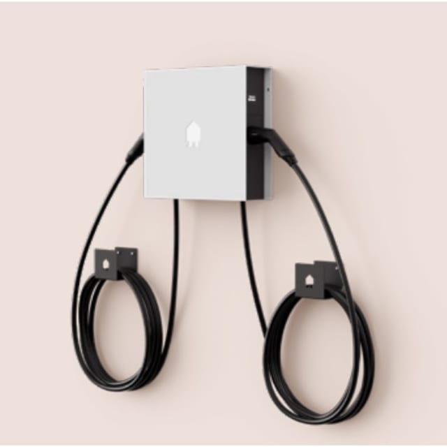 Borne de recharge double 2x22 kW Type 2 OCPP 4G, câbles 5 m – Image 4