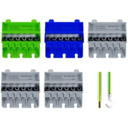 Zaptec - Zaptec Kit Connexion ONEPOLE - 6 pôles - 5 pcs - Pour connexion électrique - ZB100261