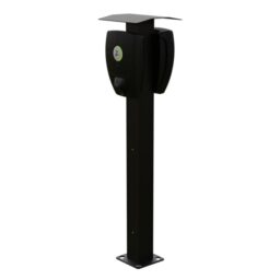 Zaptec - Zaptec Poteau Montage ONEPOLE 2 - Pour 1-2 bornes Pro - Avec toit - Aluminium - ZB100273