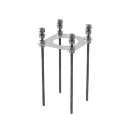 Zaptec - Zaptec ONEPOLE Cadre d ancrage 400 CC140/160 M12 Pour Onepole Lite 1200 - 430-00063