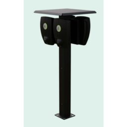 Zaptec - Zaptec Poteau Montage ONEPOLE 2 Quattro - Pour 4 Pro côte à côte - Avec toit - A - ZB100279
